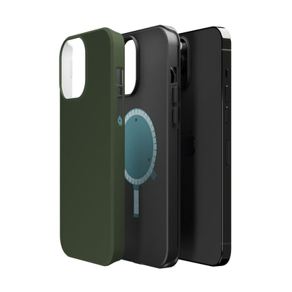 Wireless-Charging Compatible Case – Cabin Green – Compatible with iPhone 13–17 & Samsung Galaxy S25–S26 Series