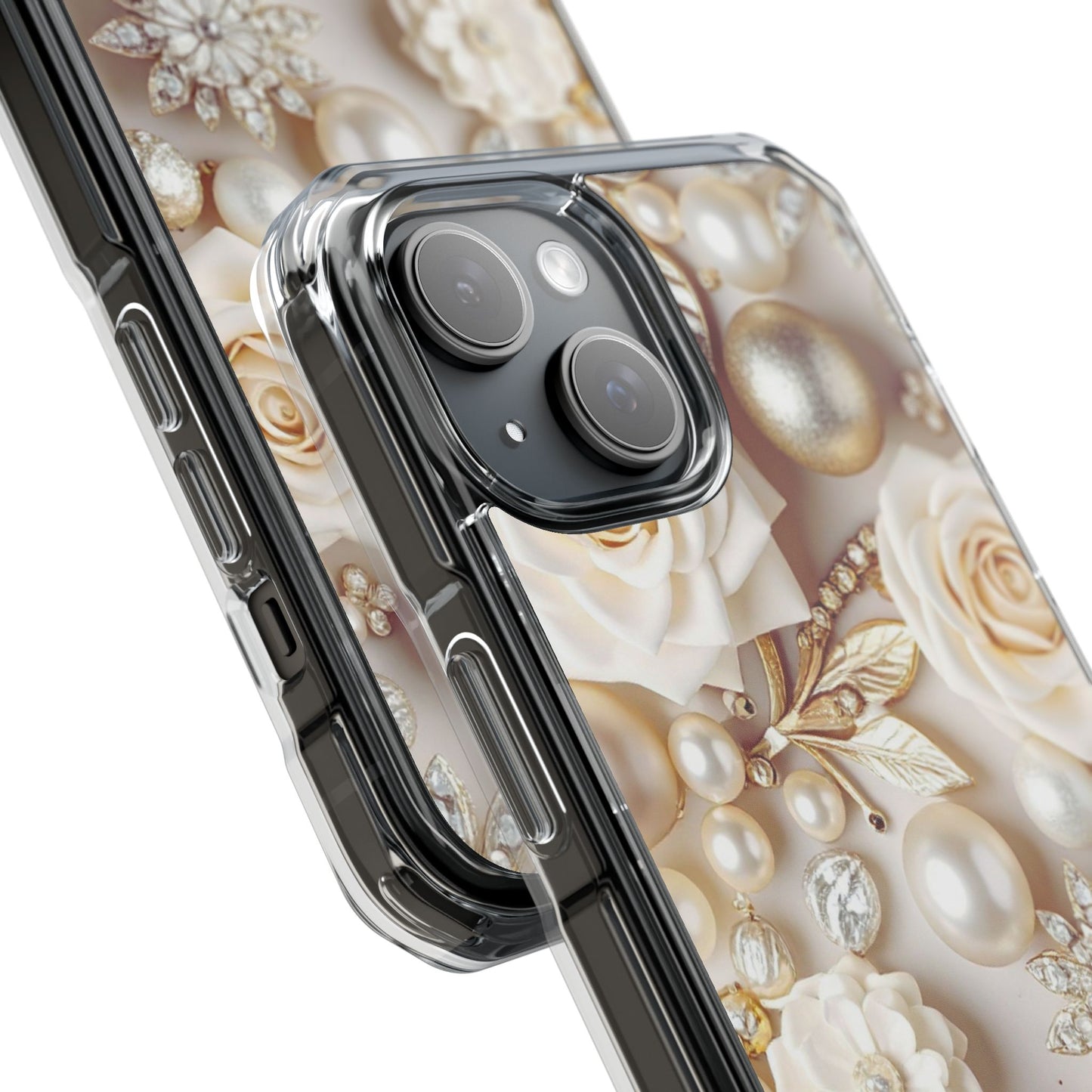 Clear Magnetic Phone Case – Ivory Opulence