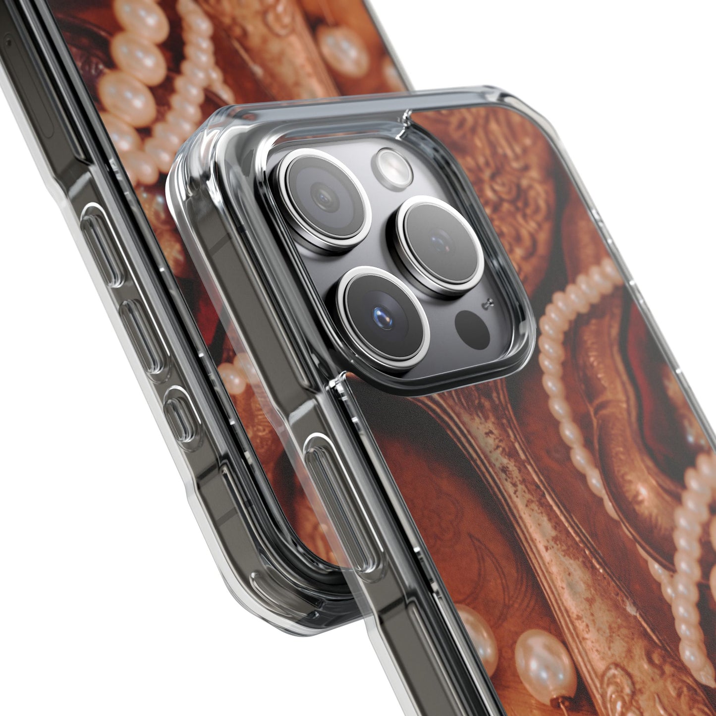 Clear Magnetic Phone Case – Bronze Vanity