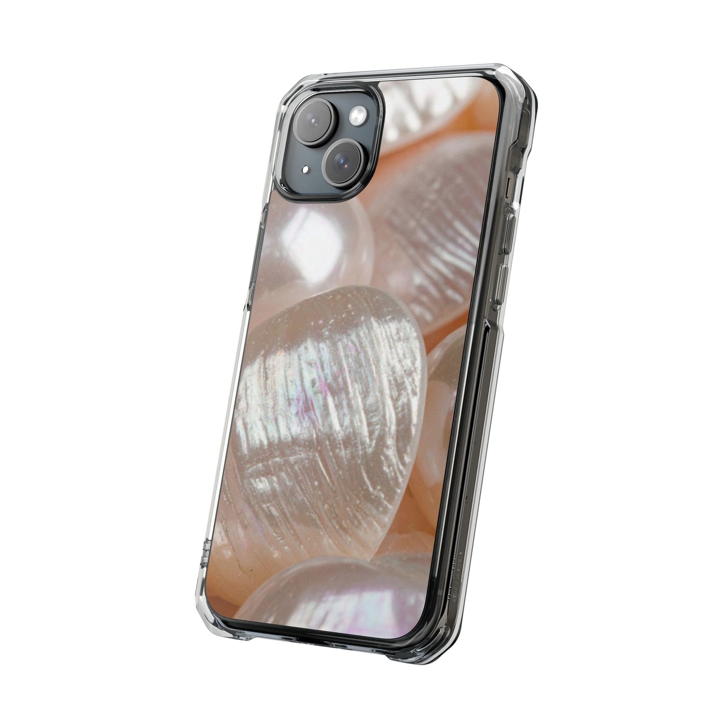 Clear Magnetic Phone Case – Blush Pearl