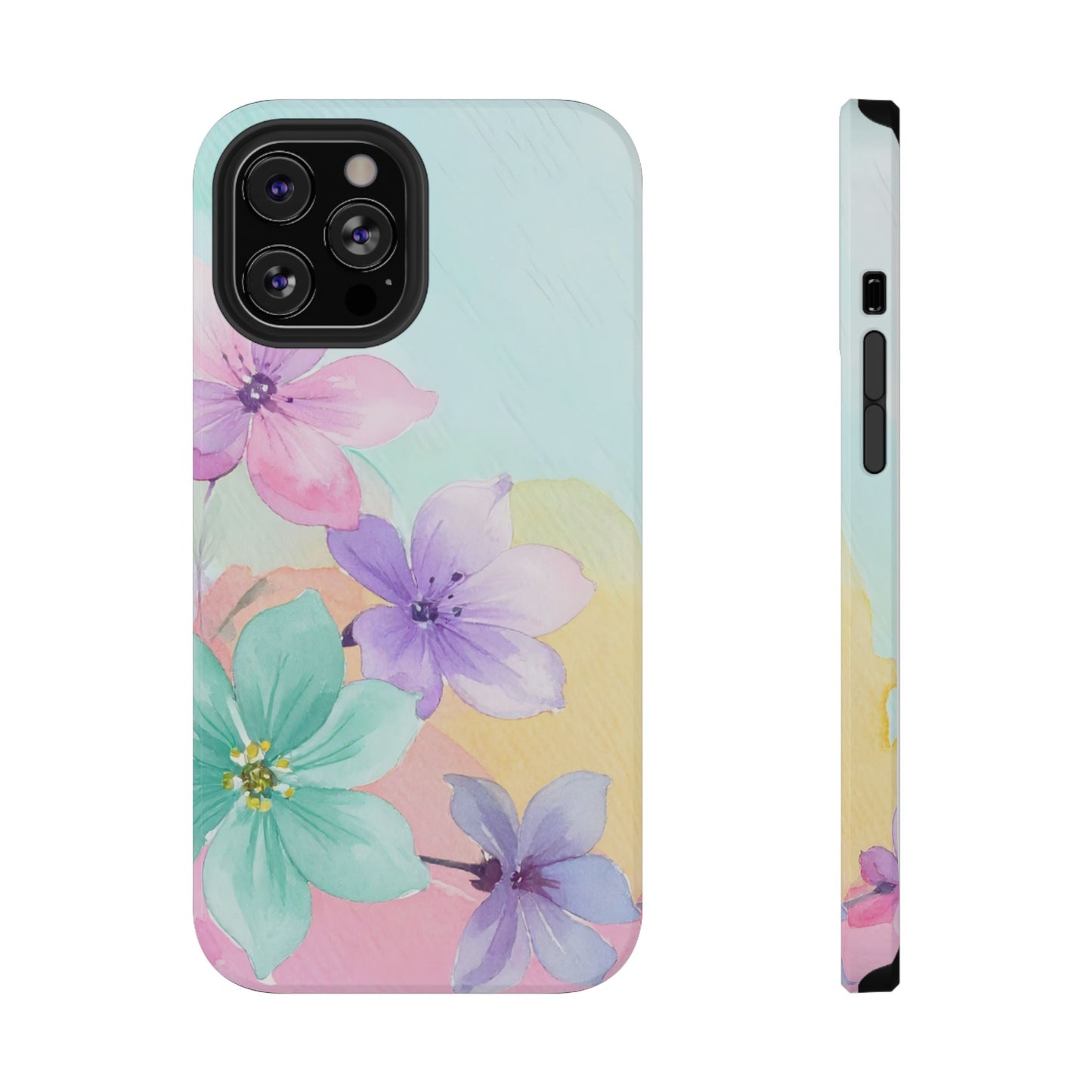 Impact-Resistant Phone Case – Water Petal