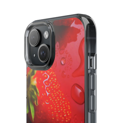 Clear Phone Case – Strawberry Drip