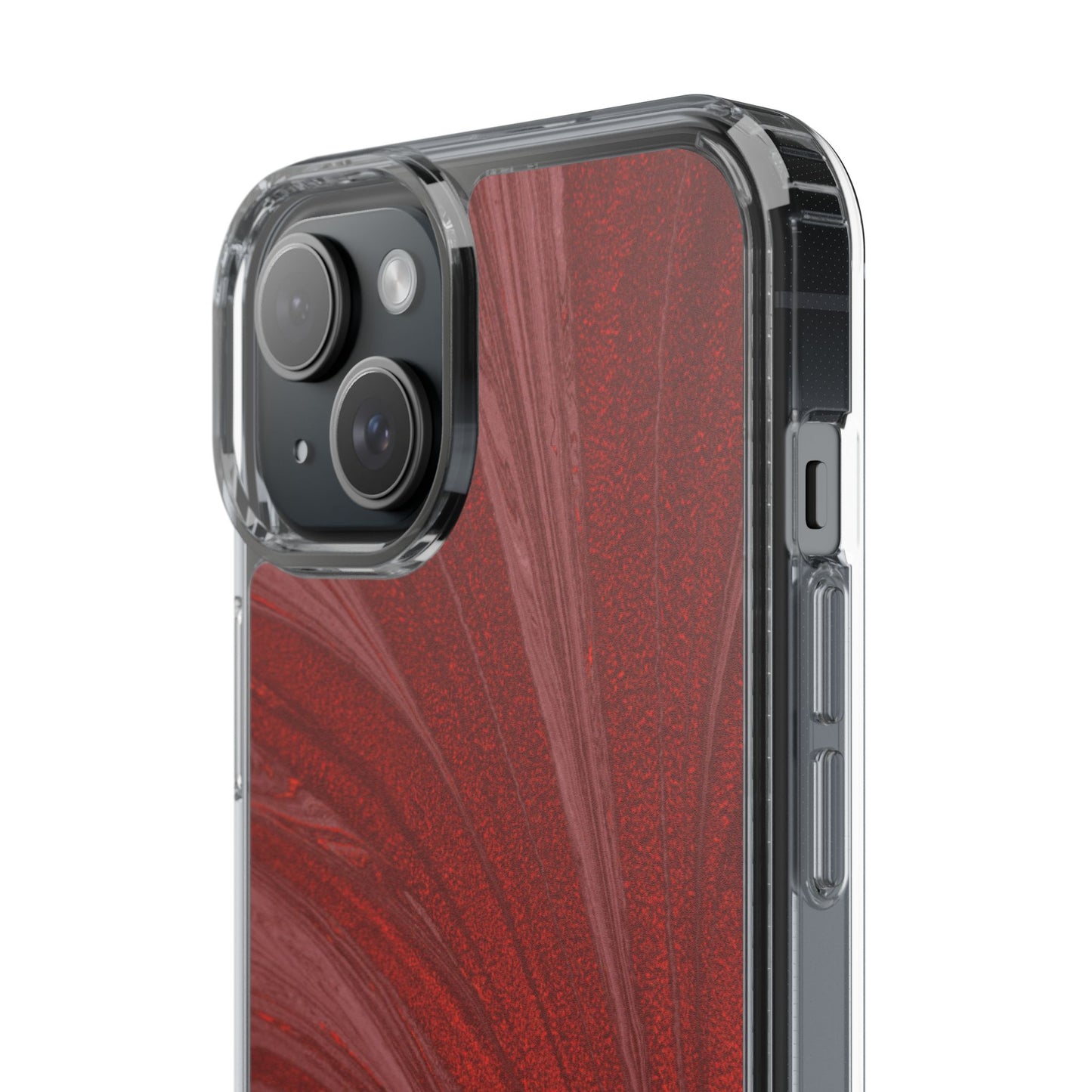 Clear Phone Case – Crimson Current