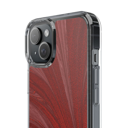 Clear Phone Case – Crimson Current