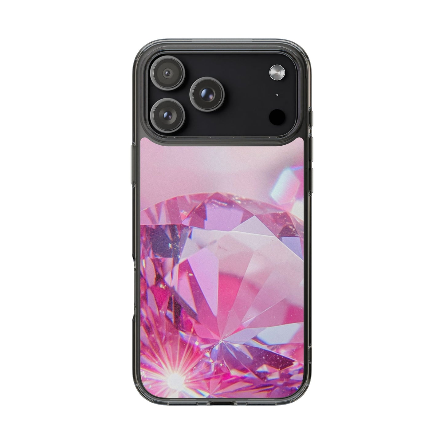 Clear Phone Case – Pink Ice
