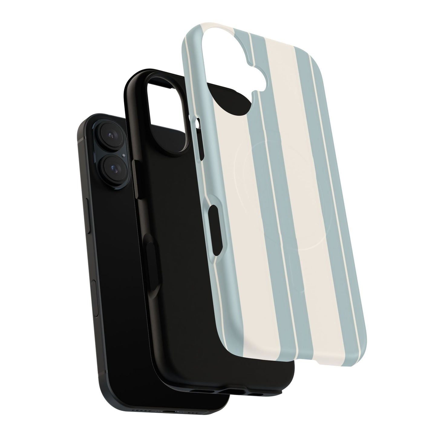 Protective Magnetic Phone Case - Coastal Stripe