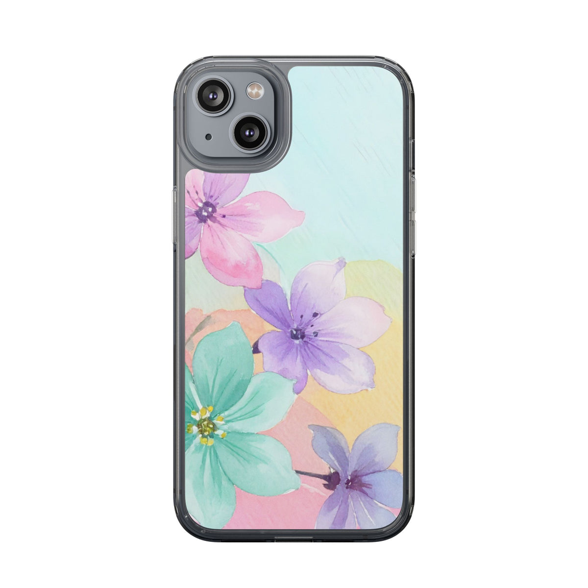 Clear Phone Case – Water Petal