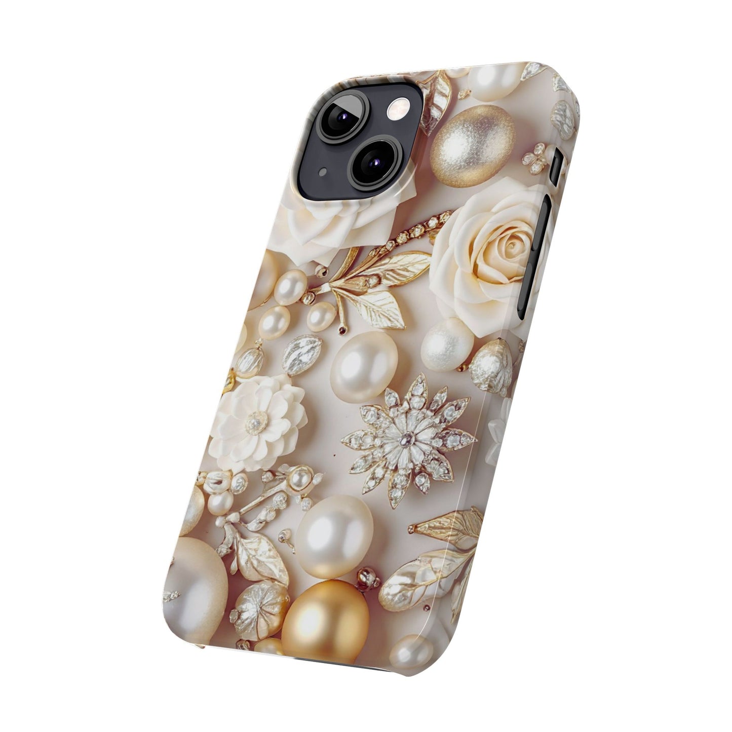 Slim Phone Case – Ivory Opulence