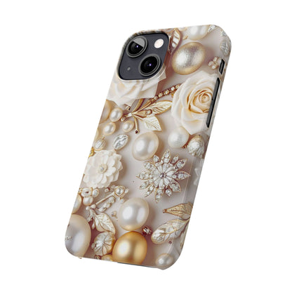 Slim Phone Case – Ivory Opulence