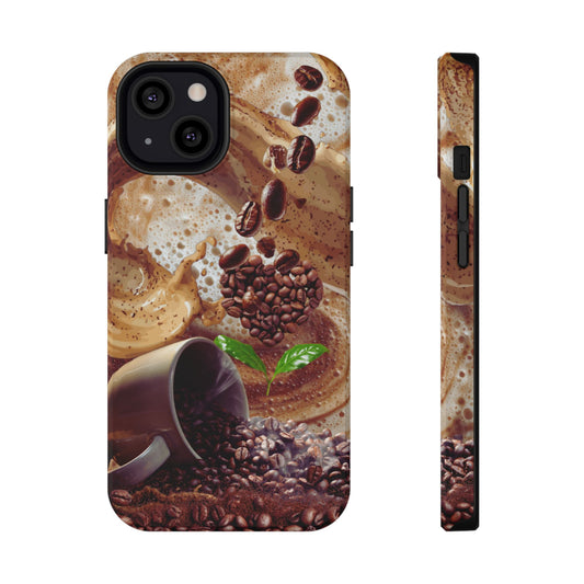Impact-Resistant Phone Case – Love at First Sip – Compatible with iPhone 11–17 & Samsung Galaxy S22–S26 Series