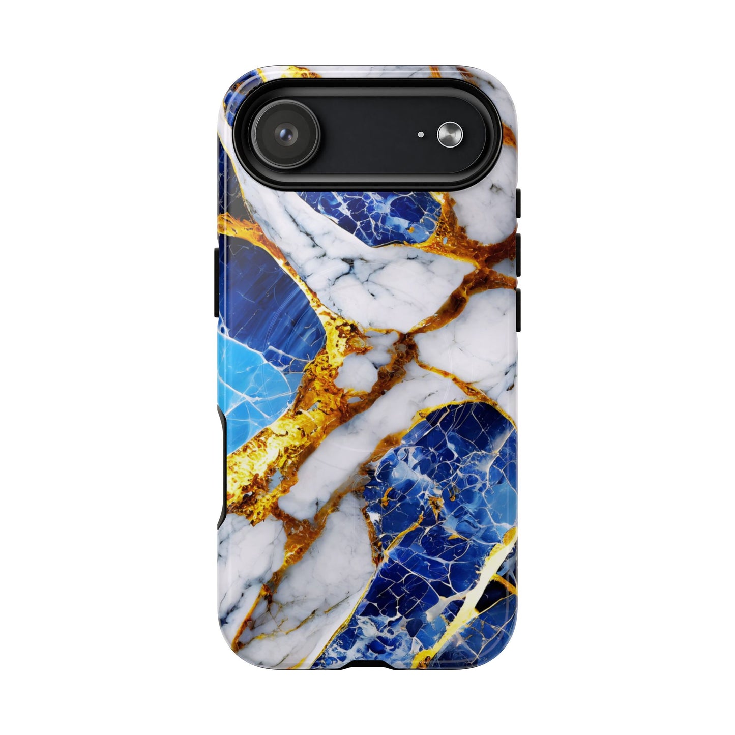 Protective Magnetic Phone Case – Sapphire Veins