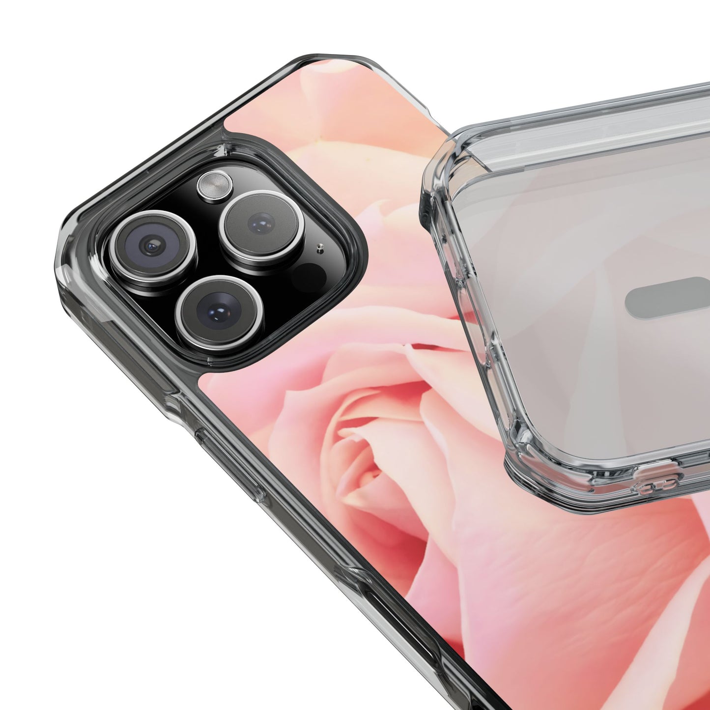 Clear Magnetic Phone Case – A Mother’s Rose Embrace