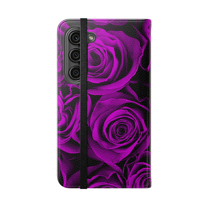 Flip Case – Amethyst Roses