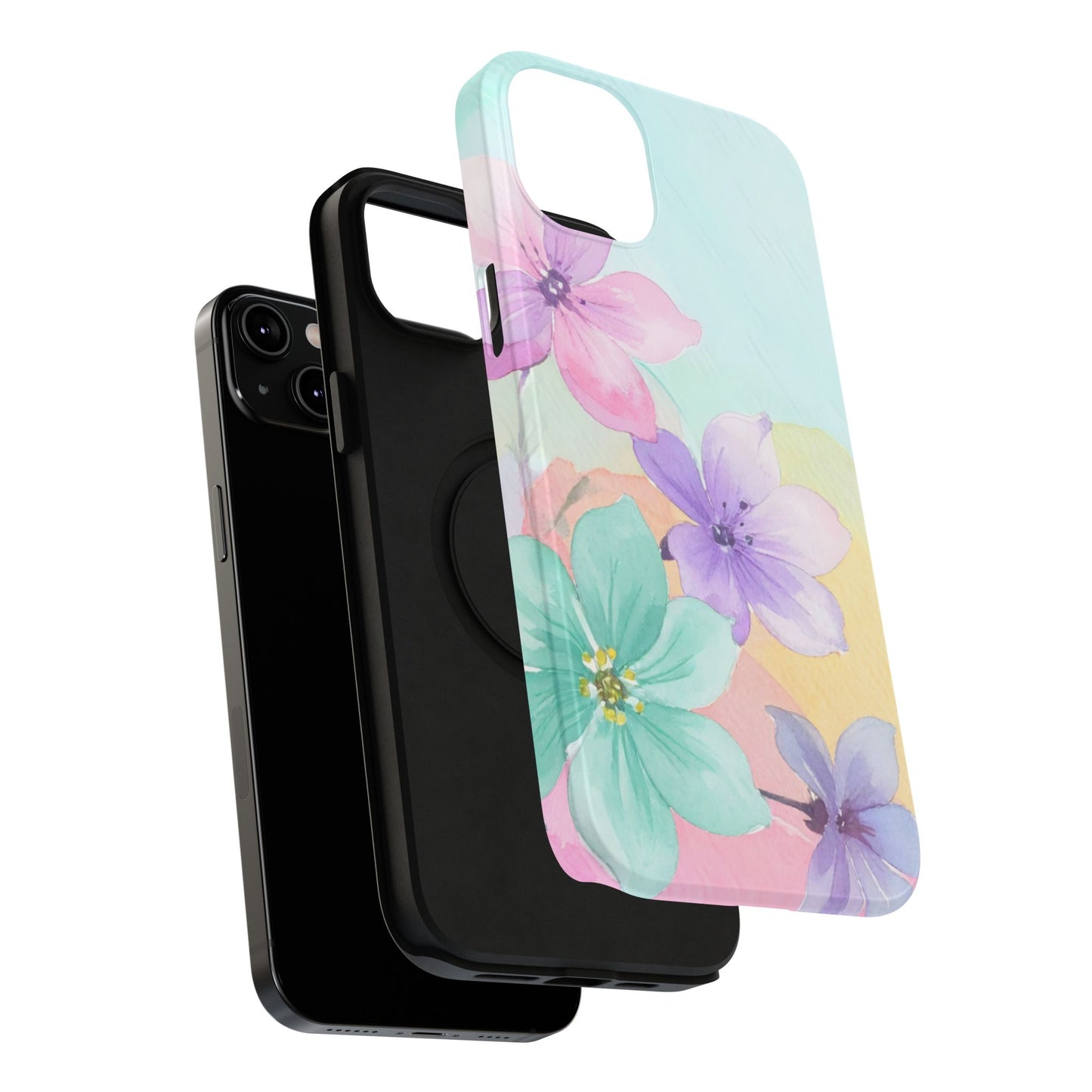 Impact-Resistant Phone Case – Water Petal
