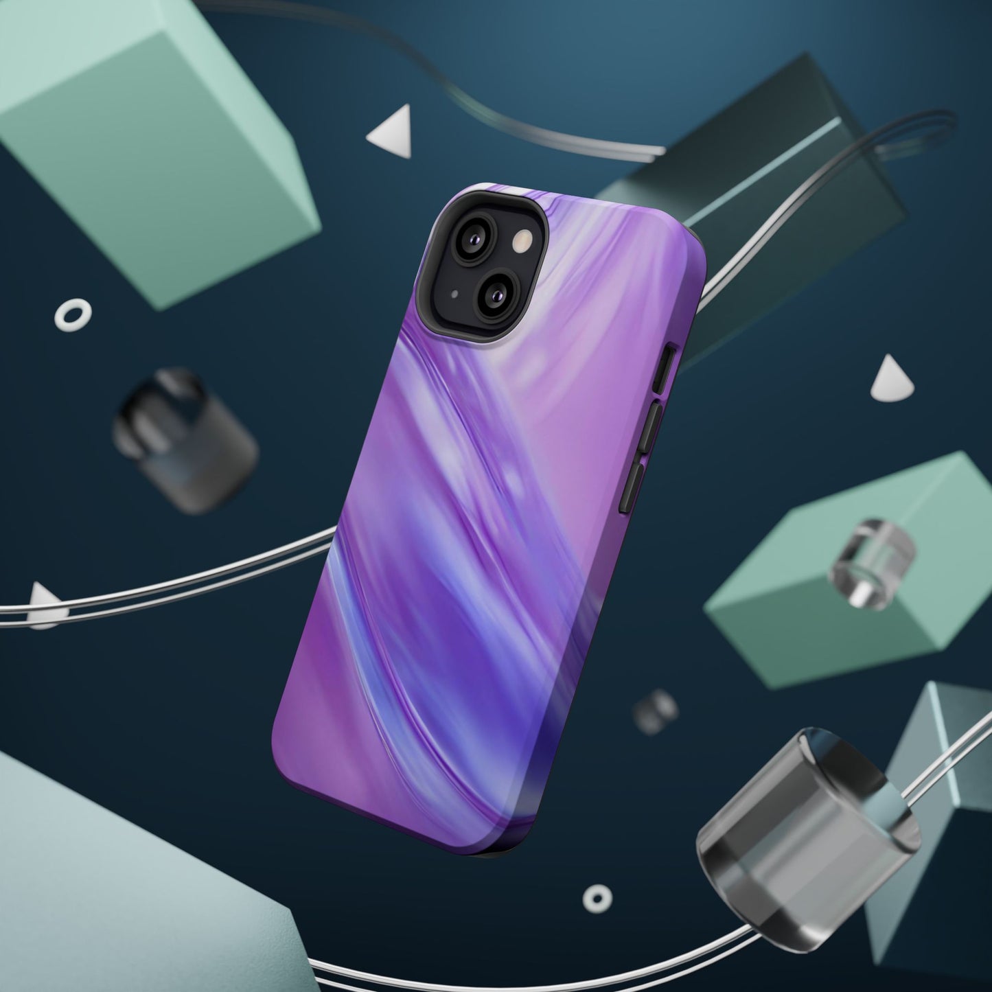 Wireless-Charging Compatible Case – Lavender Wave