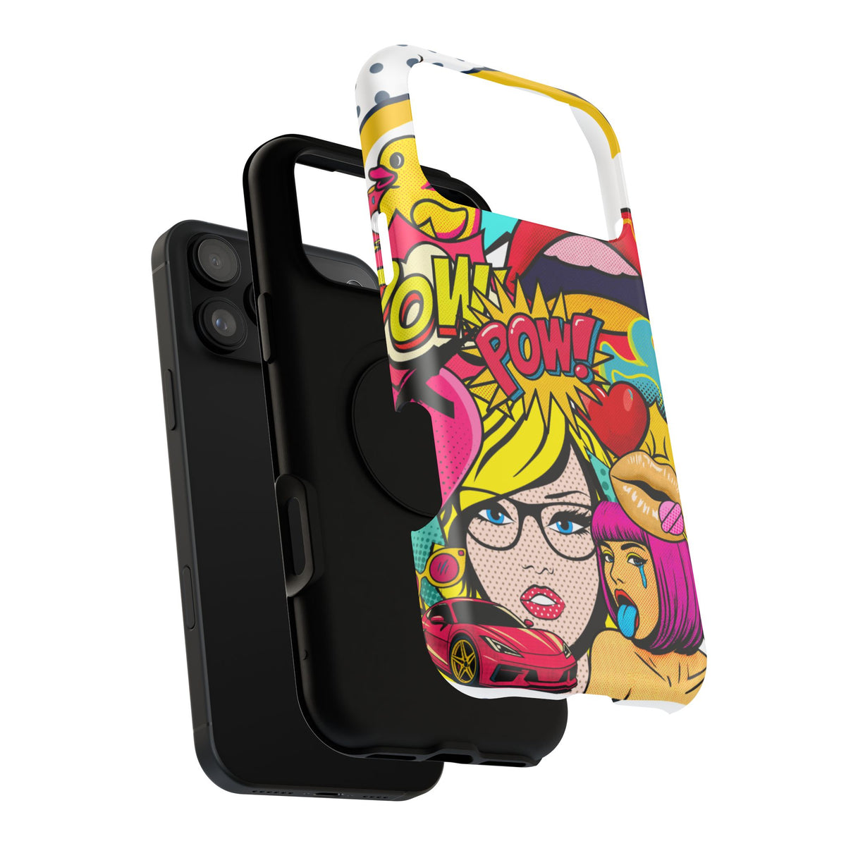 Impact-Resistant Phone Case – Pop Off – Compatible with iPhone 11–17 & Samsung Galaxy S22–S26 Series