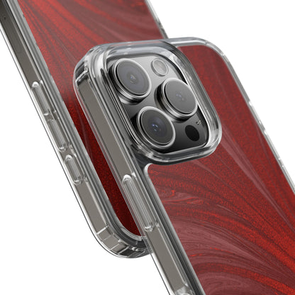 Clear Phone Case – Crimson Current