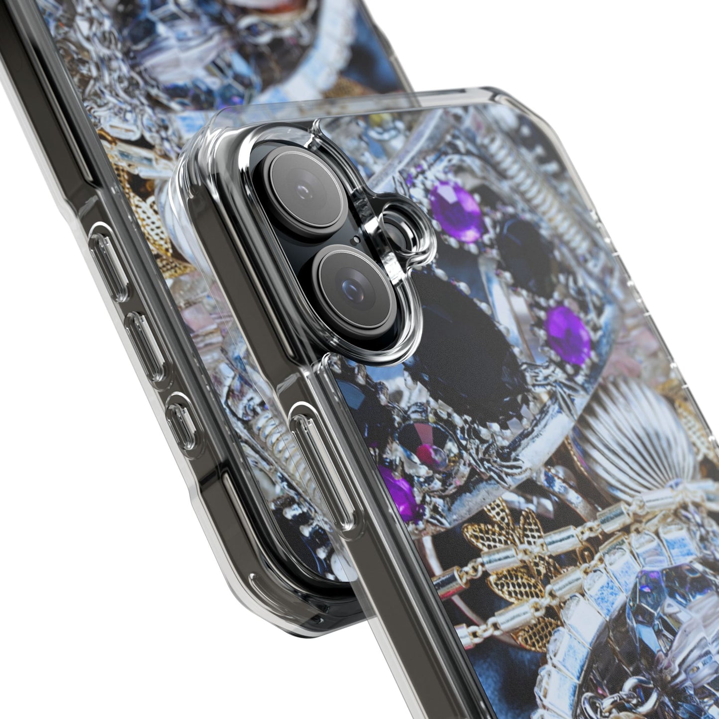 Clear Magnetic Phone Case – Chrome Jewel