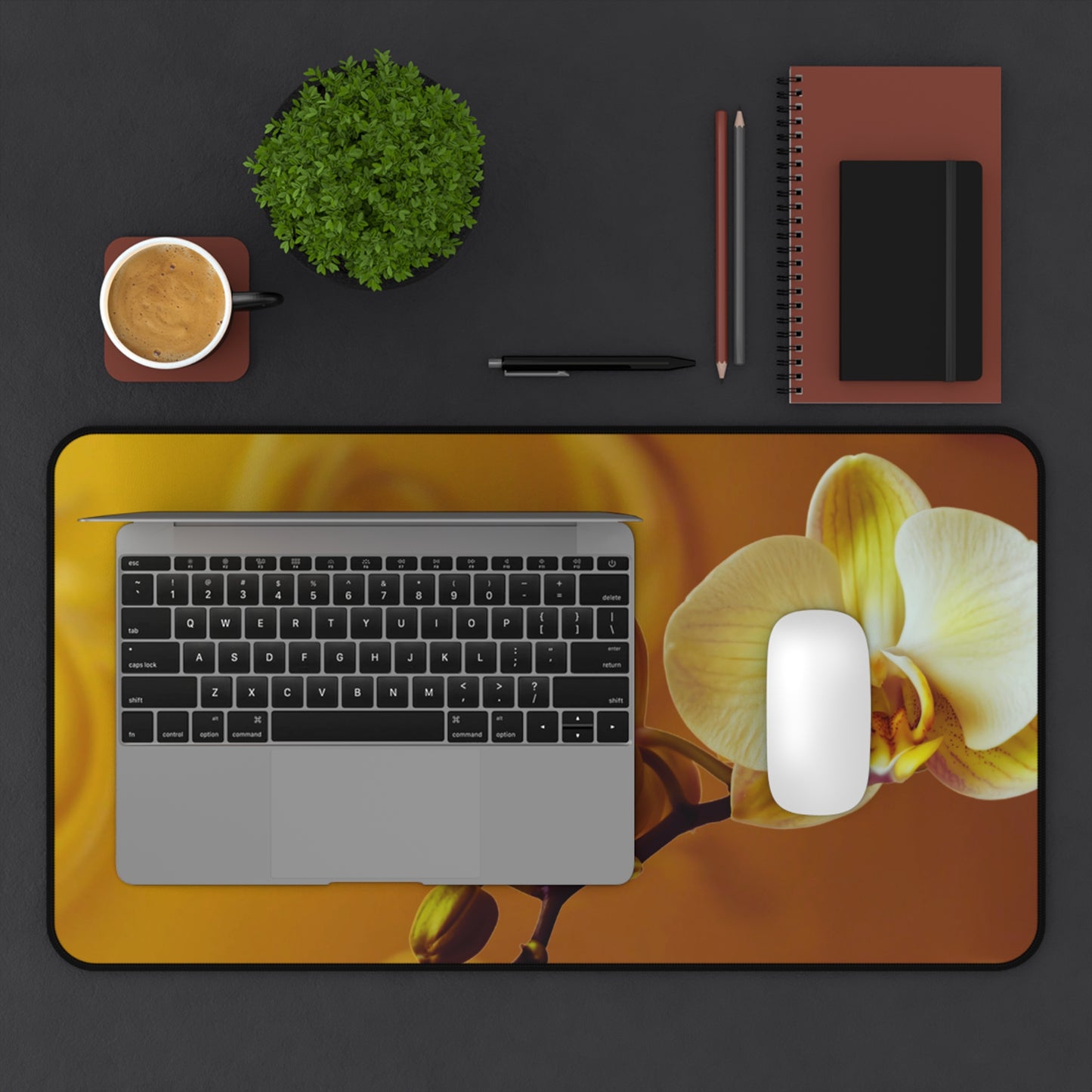 Desk Mat – Amber Orchid