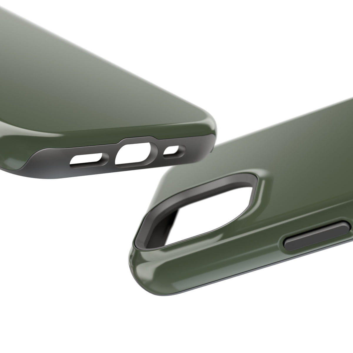 Wireless-Charging Compatible Case – Cabin Green – Compatible with iPhone 13–17 & Samsung Galaxy S25–S26 Series