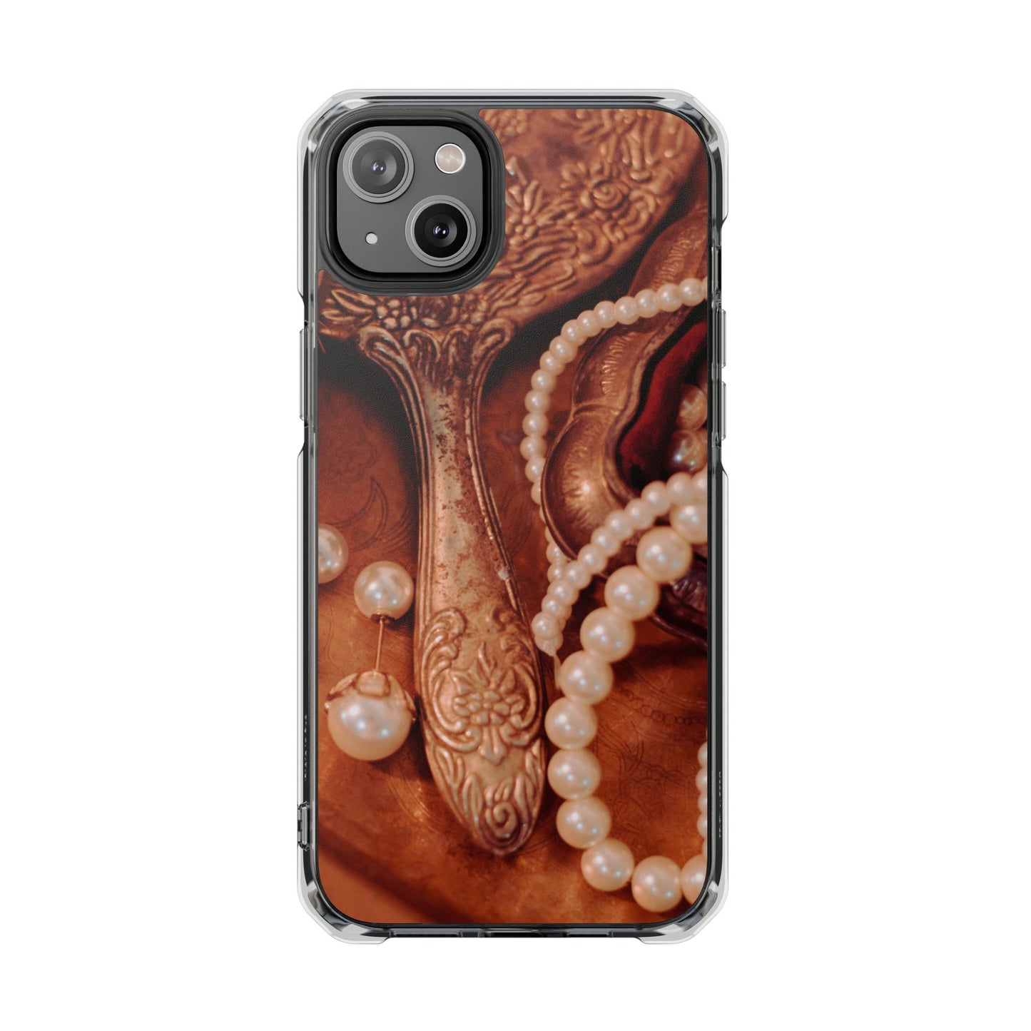 Clear Magnetic Phone Case – Bronze Vanity