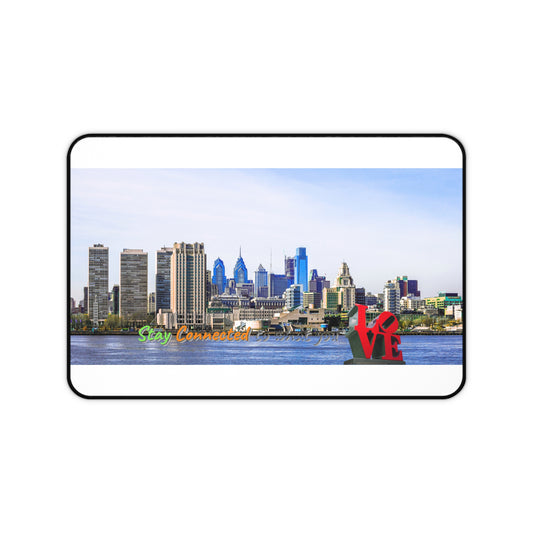 Neoprene Desk Mat – Non-Slip Philly Skyline Workspace Upgrade