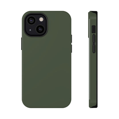 Impact-Resistant Phone Case — Military Green Protective Shockproof Cover