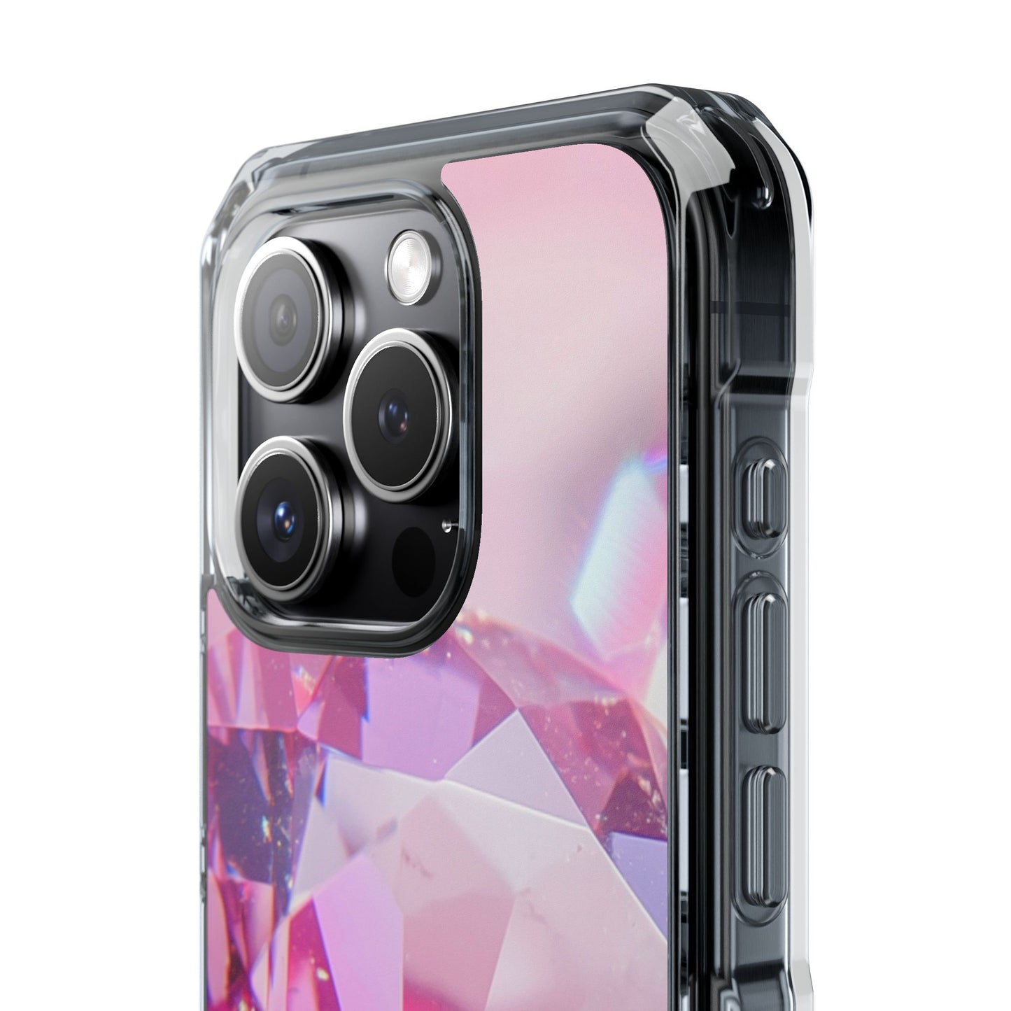 Clear Magnetic Phone Case – Pink Ice