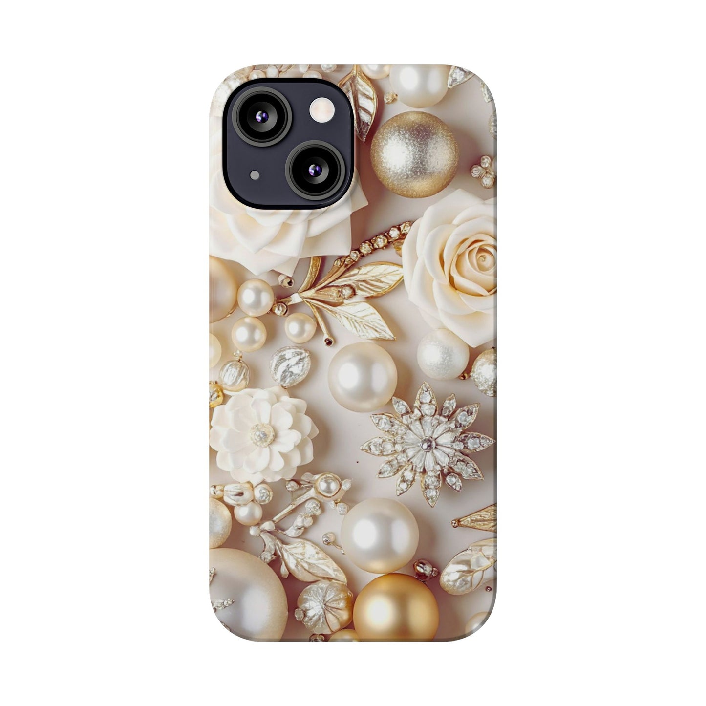 Slim Phone Case – Ivory Opulence