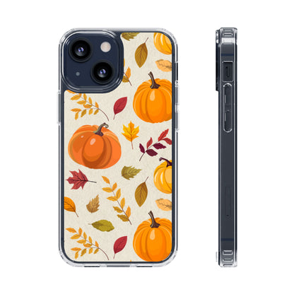 Clear Phone Case – Falling for Pumpkin