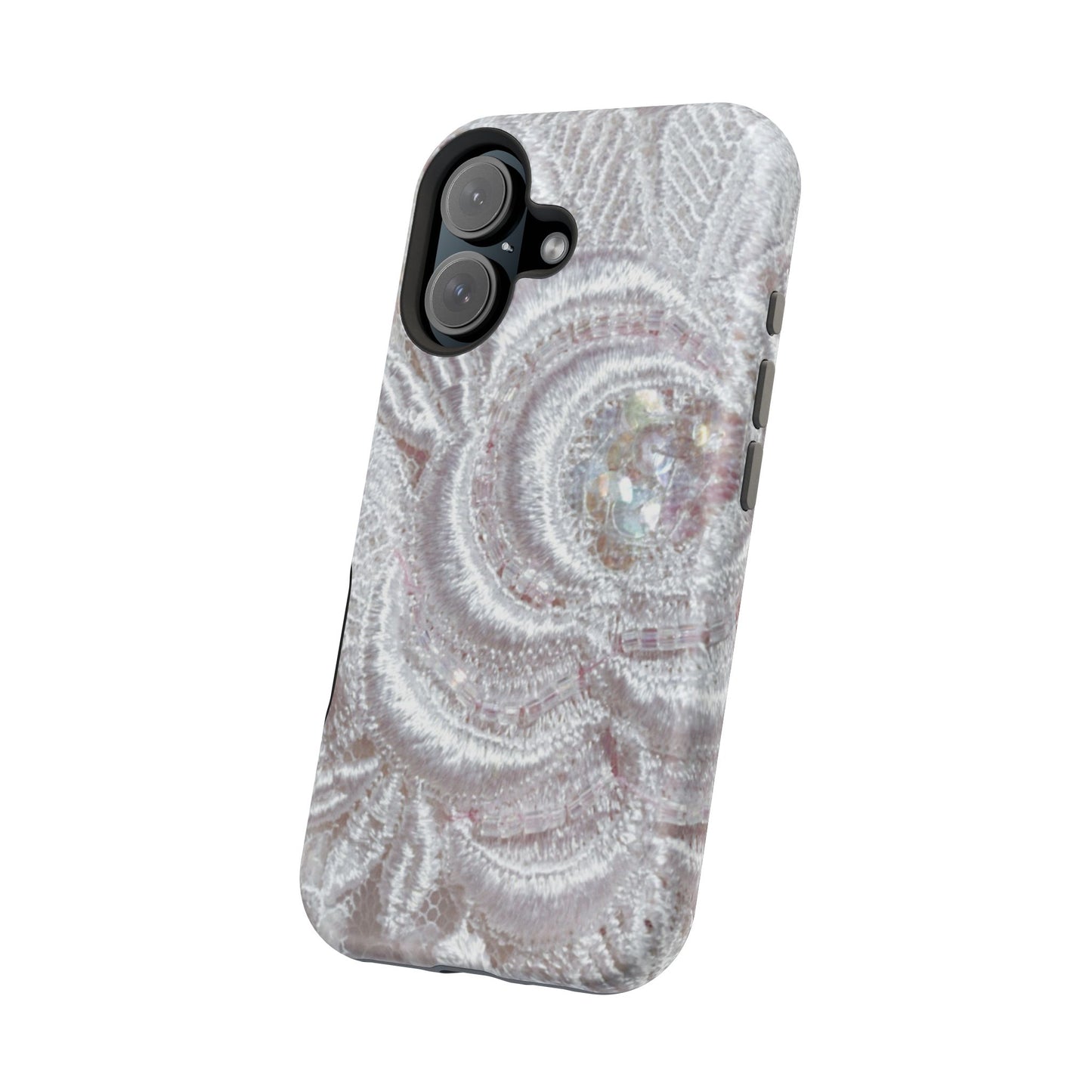 Wireless-Charging Compatible Case – Lace Veil