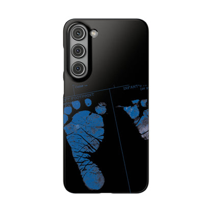 Snap Phone Case – Mom’s Little Blue Footprints