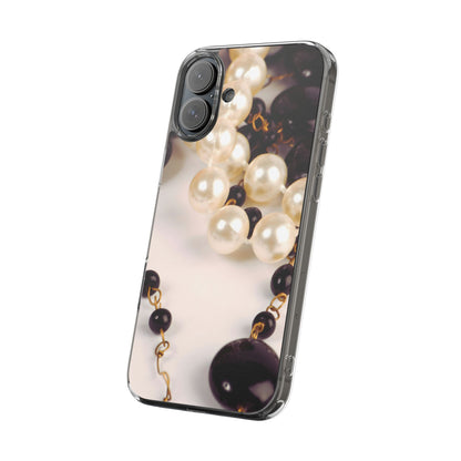 Clear Phone Case – Noir Pearl