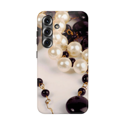 Impact-Resistant Phone Case – Noir Pearl