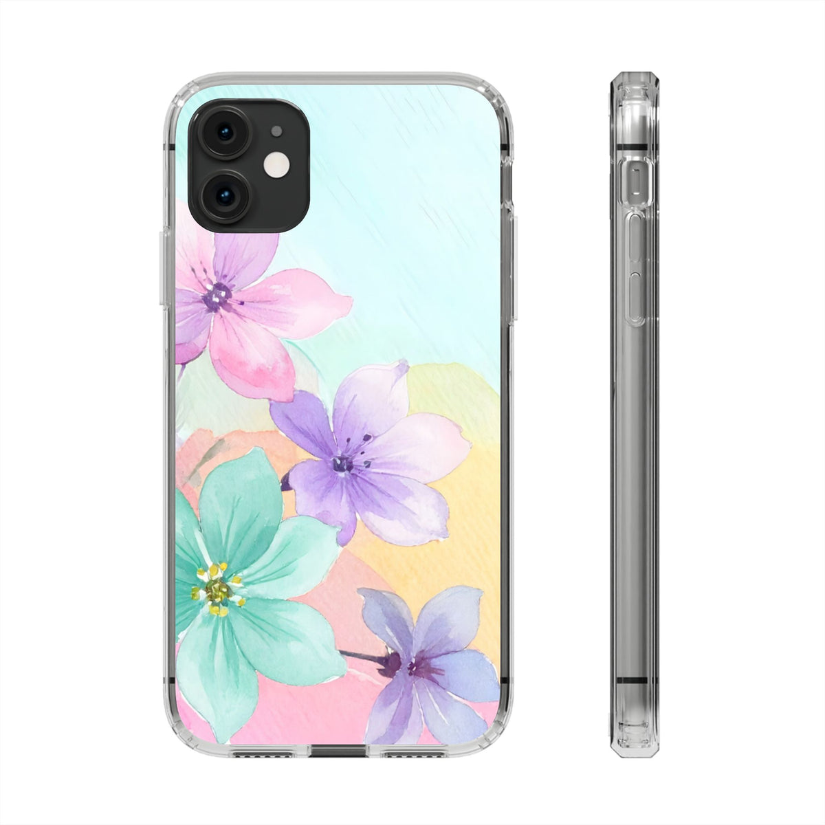 Clear Phone Case – Water Petal