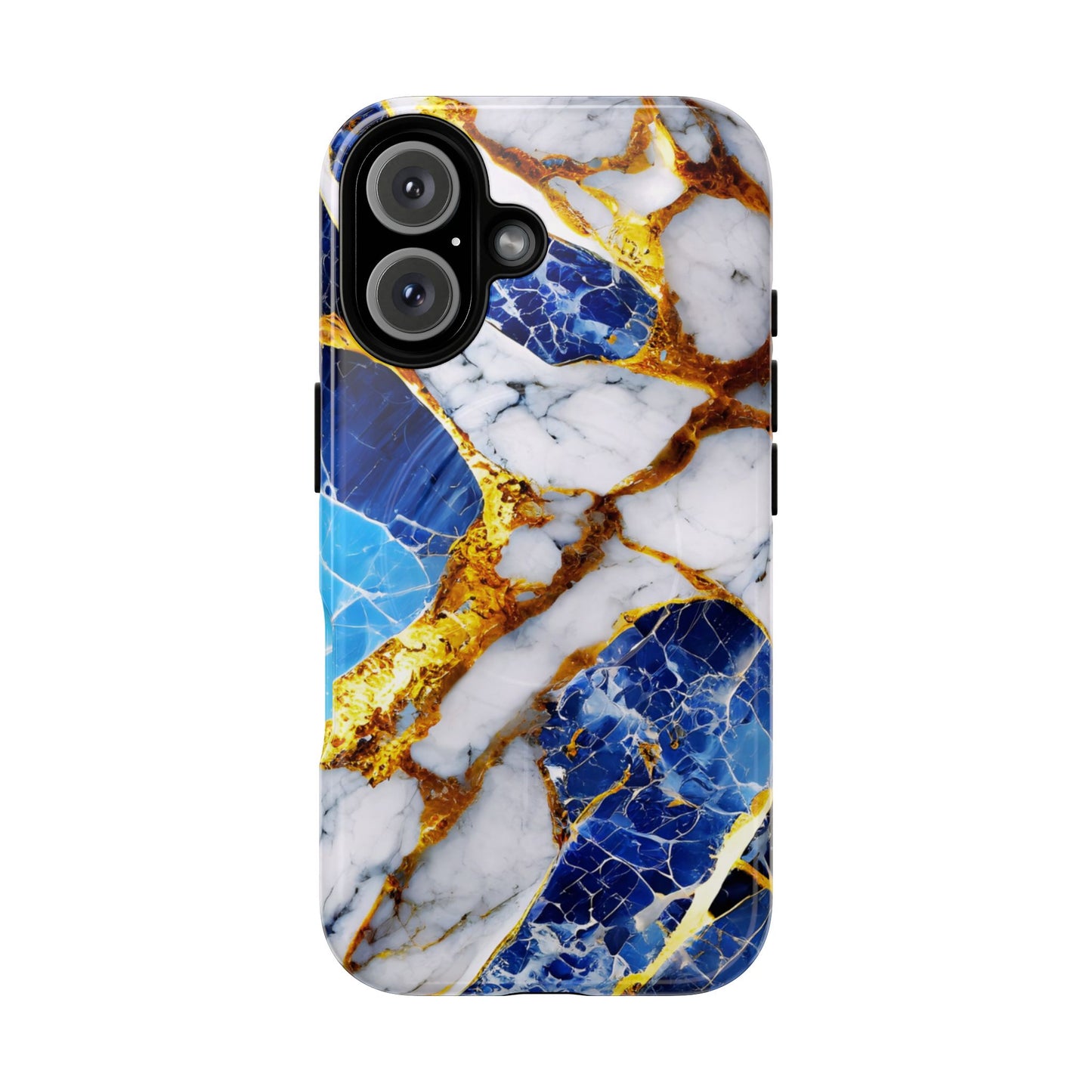 Protective Magnetic Phone Case – Sapphire Veins
