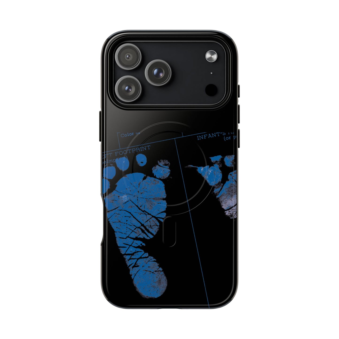 Protective Magnetic Phone Case – Mom’s Little Blue Footprints