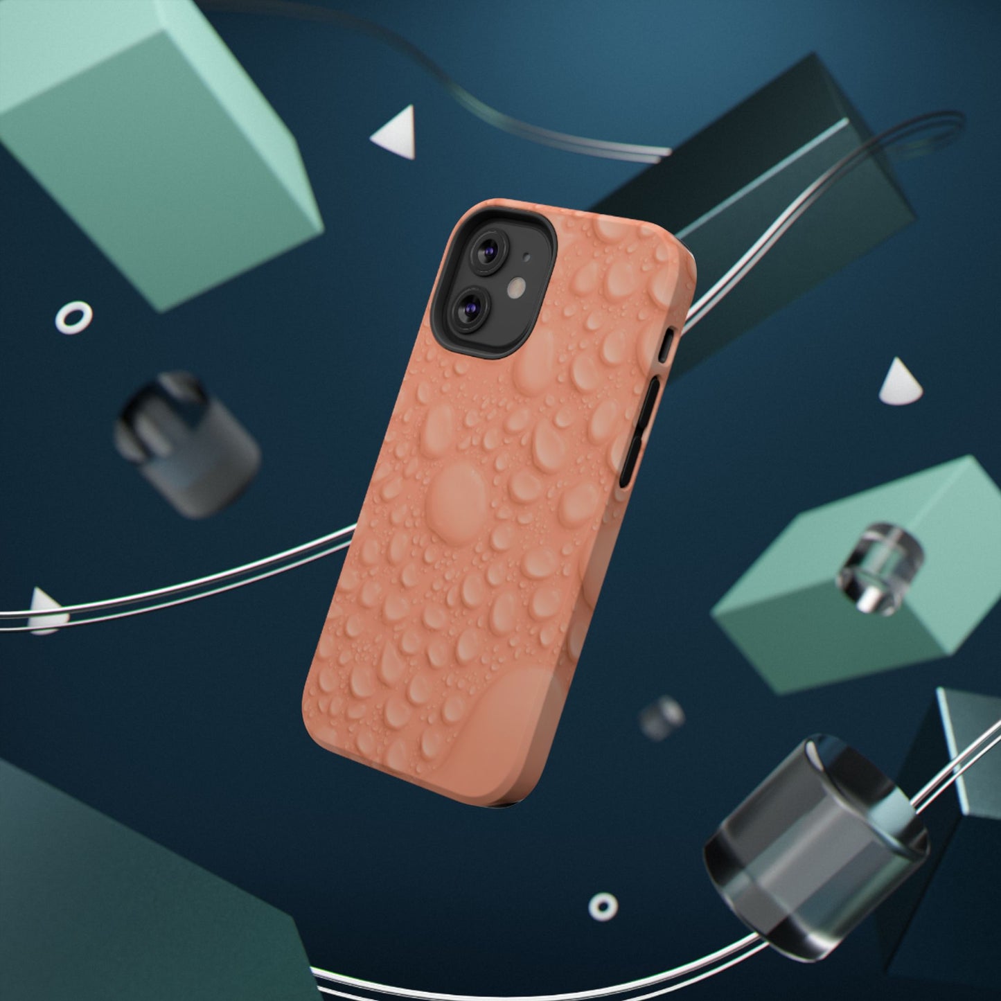 Impact-Resistant Phone Case – Apricot Rain