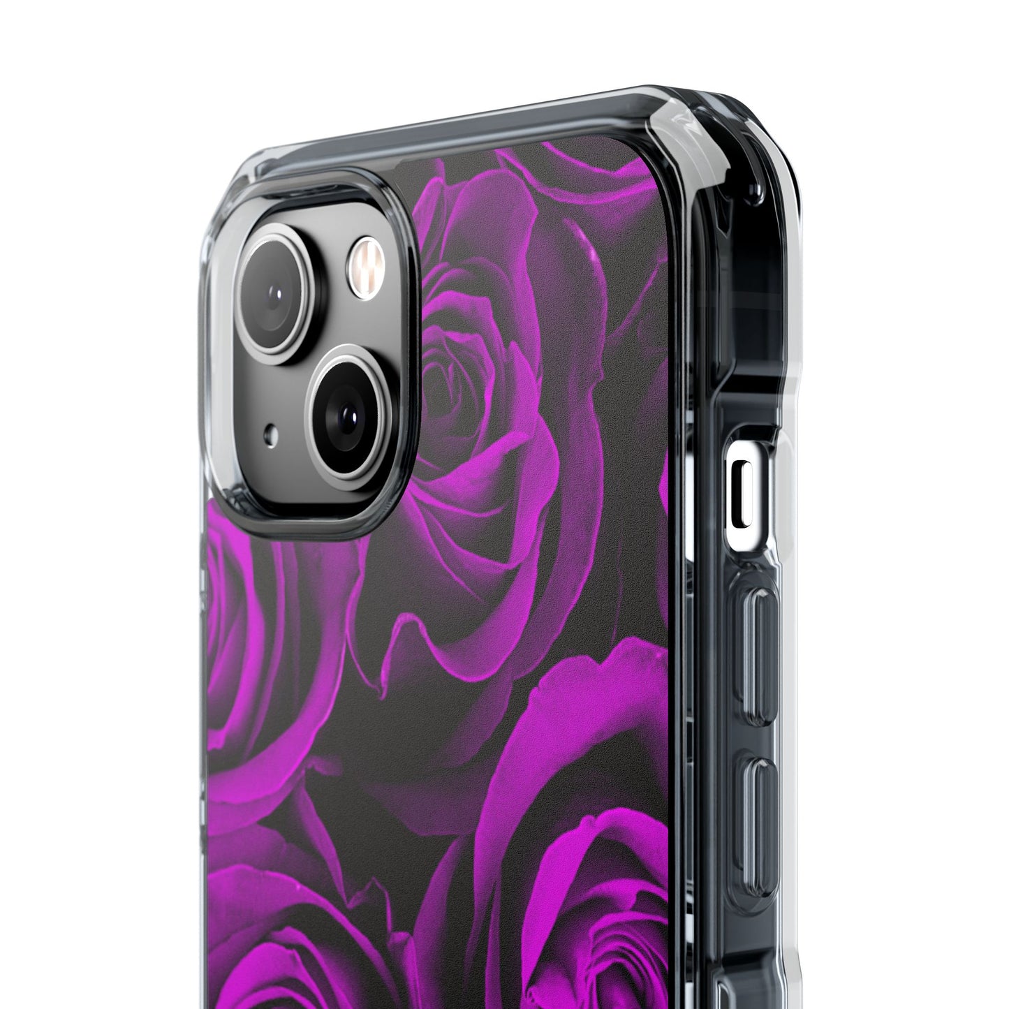 Clear Magnetic Phone Case – Amethyst Roses