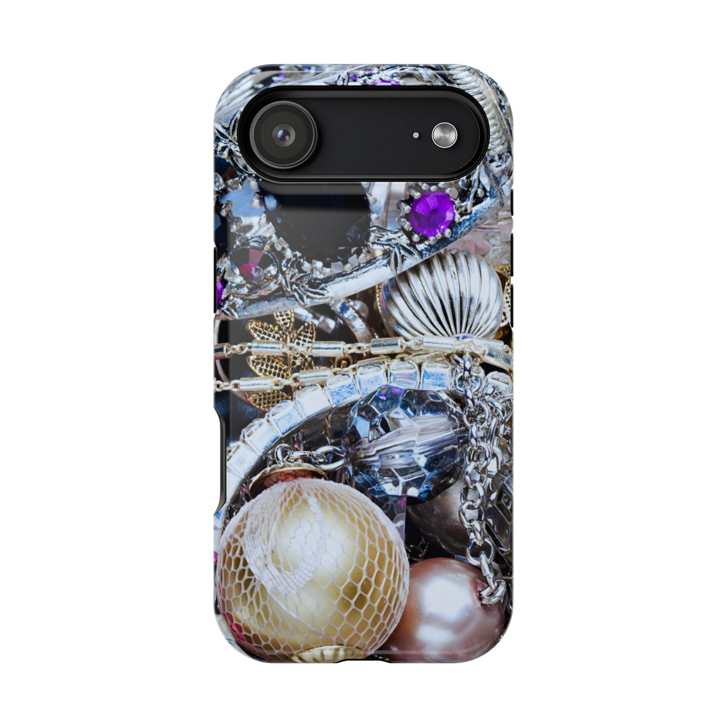 Wireless-Charging Compatible Case – Chrome Jewel