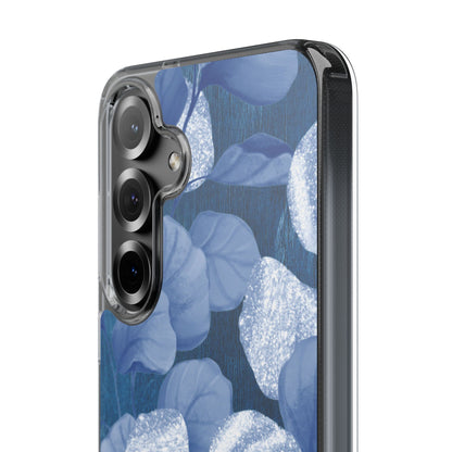 Clear Phone Case – October Blues – Compatible with iPhone 13–17 & Samsung Galaxy S25–S26 Series