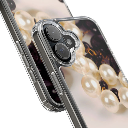 Clear Phone Case – Noir Pearl