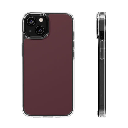 Clear Phone Case – Mulled Wine – Compatible with iPhone 13–17 & Samsung Galaxy S25–S26 Series