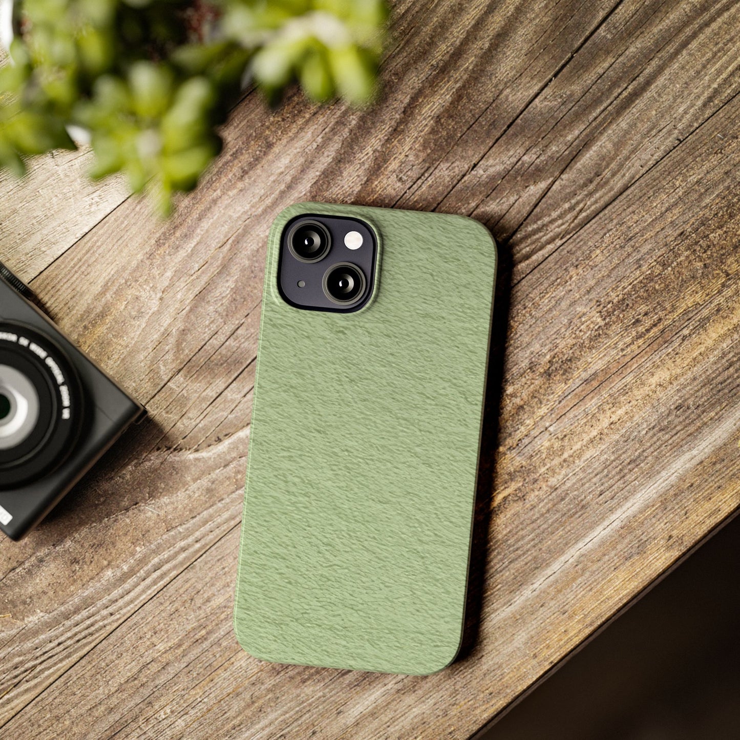 Slim Phone Case – Matcha Wash