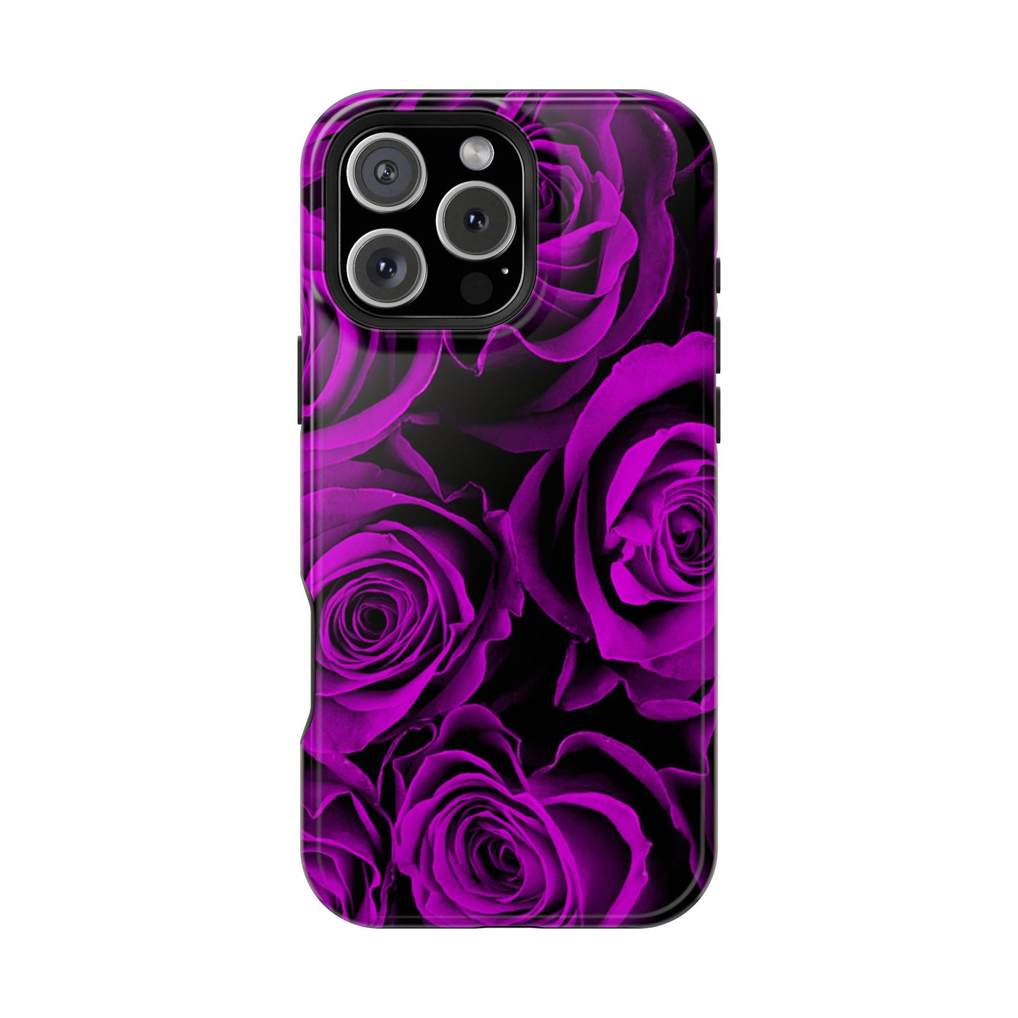 Wireless-Charging Compatible Case – Amethyst Roses