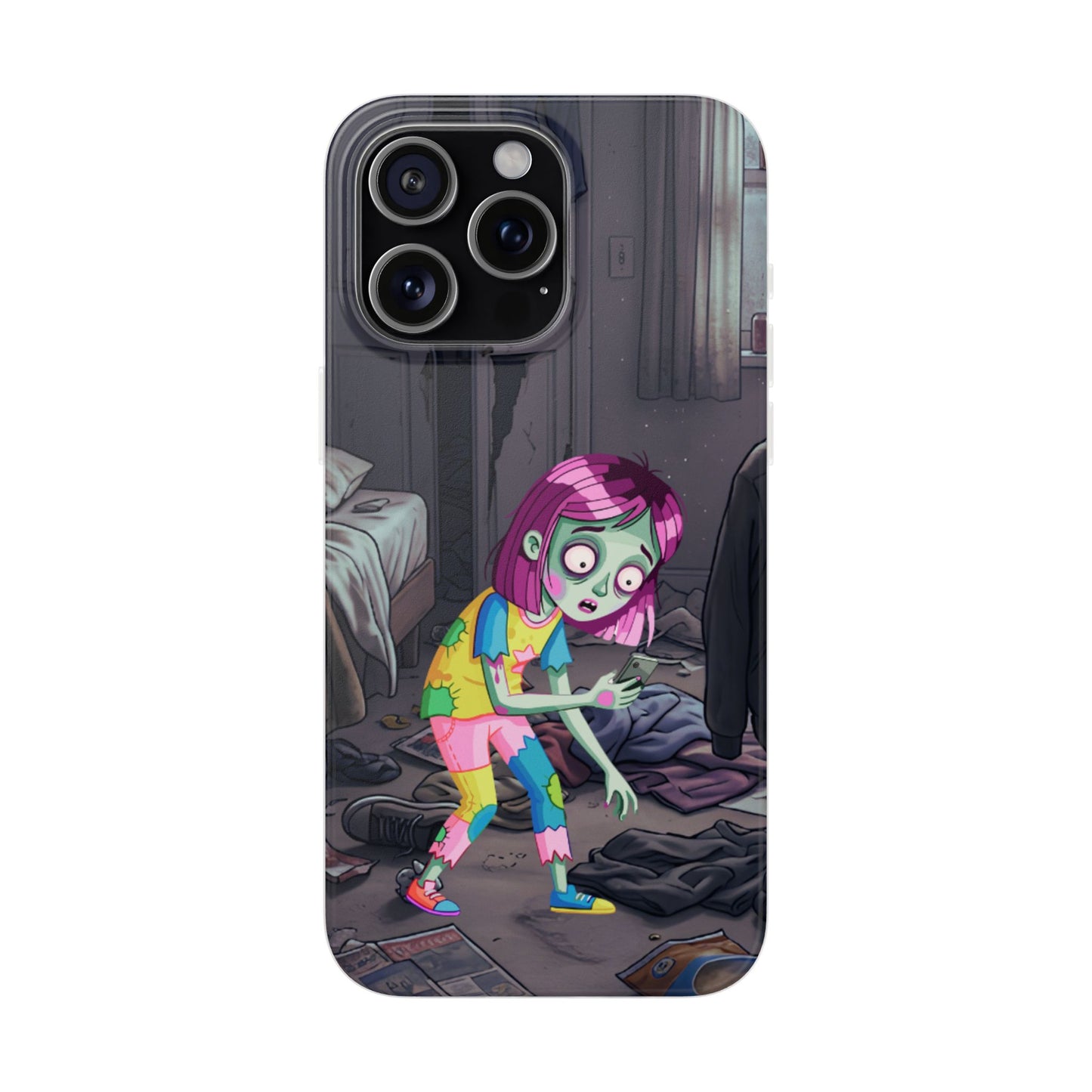 Zombie Girl Phone Case — Cute Creepy Cartoon Phone Cover