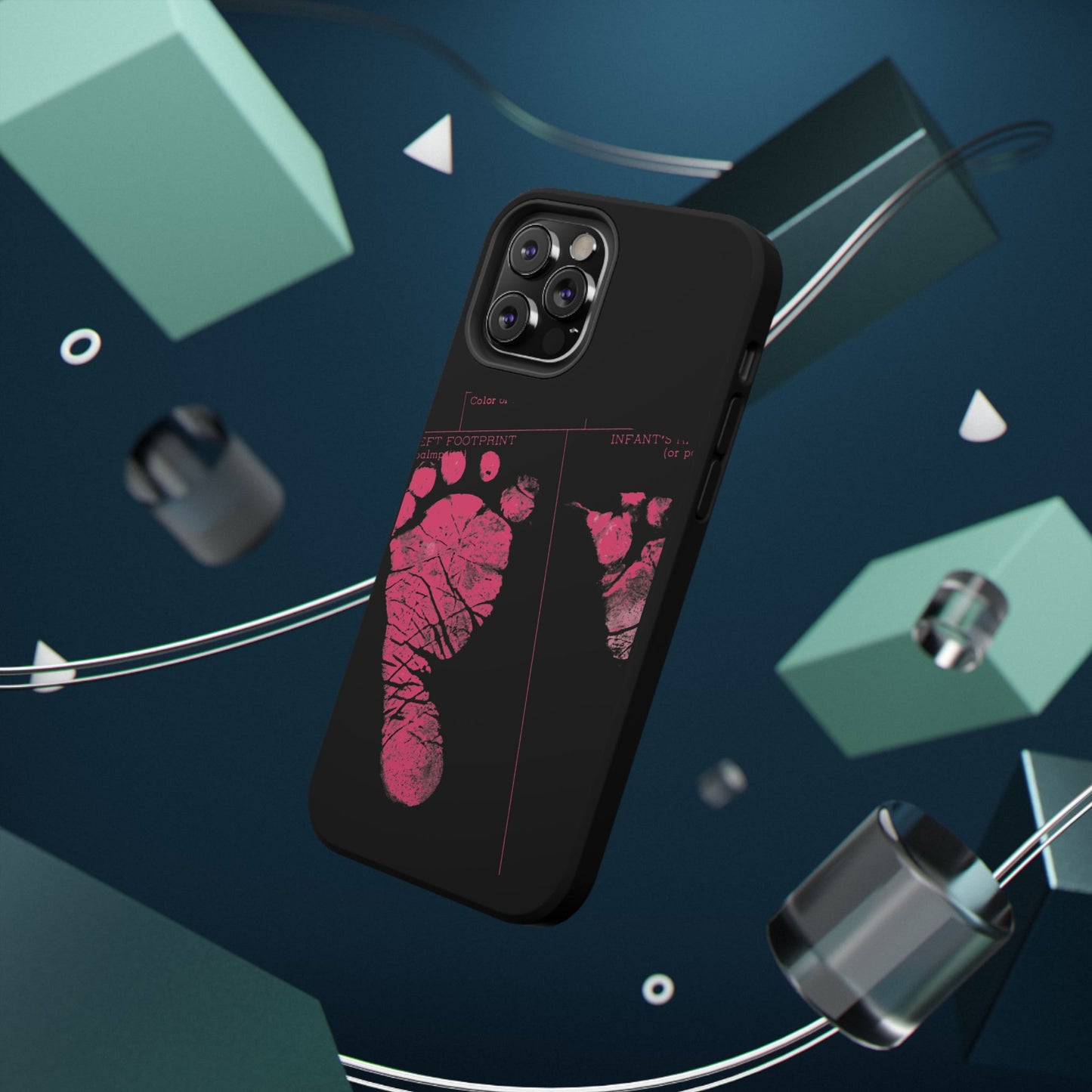 Wireless-Charging Compatible Case – Mom’s Little Pink Footprints