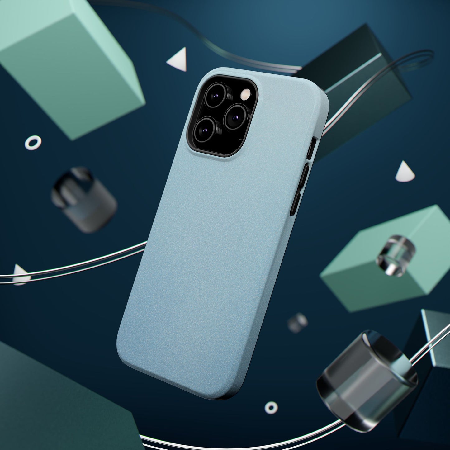 Wireless-Charging Compatible Case – Blue Whisper