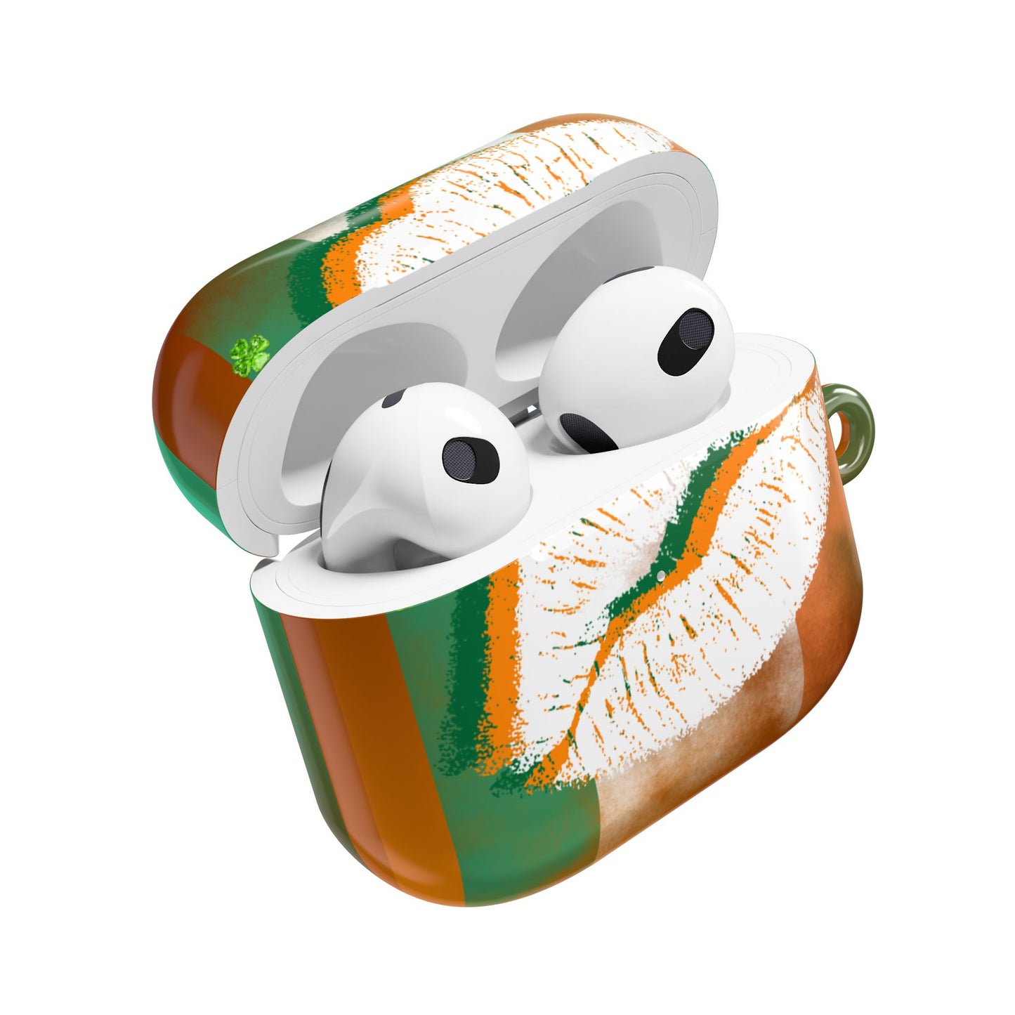 Wireless Earbud Case Cover – Irish Lip St. Patrick’s Day Design