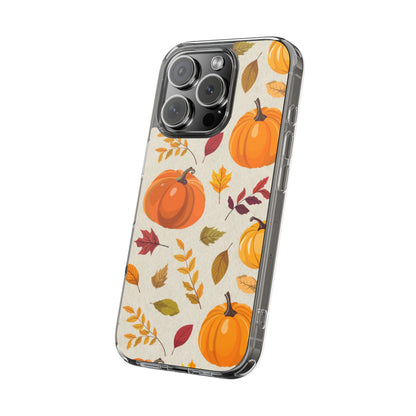 Clear Phone Case – Falling for Pumpkin